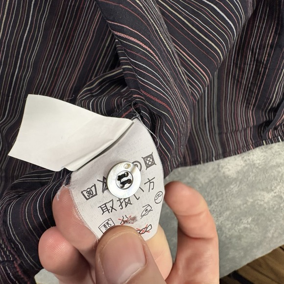 Ermenegildo Zegna Men's L Multicolor Striped LS SEE DESCRIPTION - Picture 4 of 16